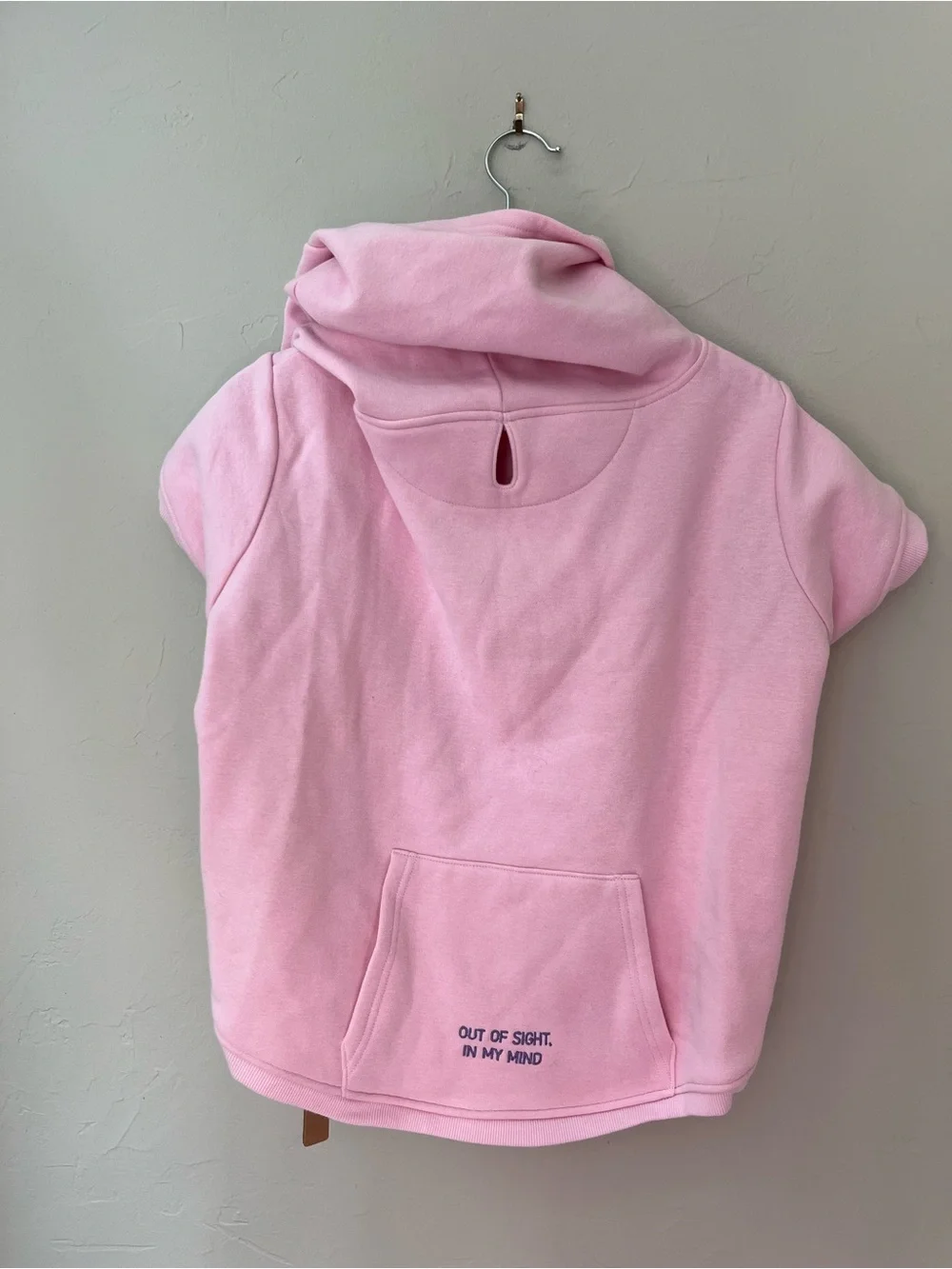 SKIMS PET HOODIE COTTON FLEECE BABY PINK OUT OF SIGHT IN MY MIND 2X 45-60lb